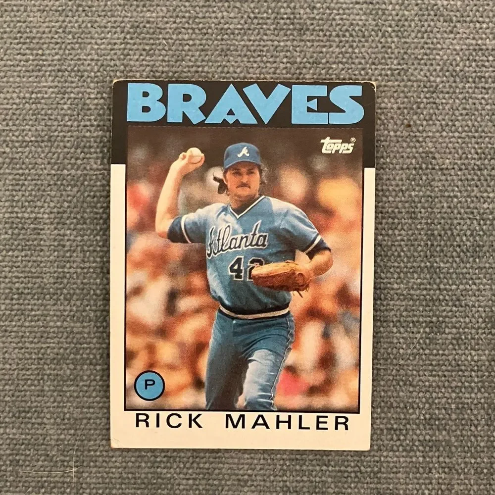 1986 Topps Atlanta Braves Baseball Card